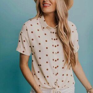 ROOLEE Finsen Polka Dot Top